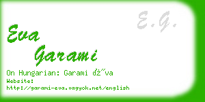 eva garami business card